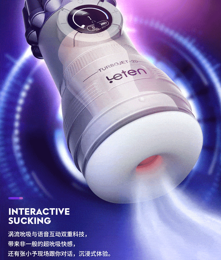  Máy bú mút Leten TURBOJET 20 chế độ rung rên kẹp hút giá rẻ cho nam 