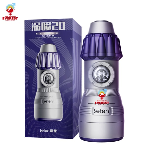  Máy bú mút Leten TURBOJET 20 chế độ rung rên kẹp hút giá rẻ cho nam 
