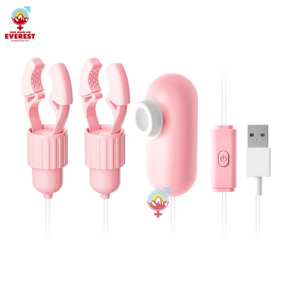  Máy kẹp đầu ti vú kèm đầu hút âm đạo 12 tần số rung và hút 