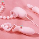  Máy kẹp đầu ti vú kèm đầu hút âm đạo 17 tần số hút và rung 