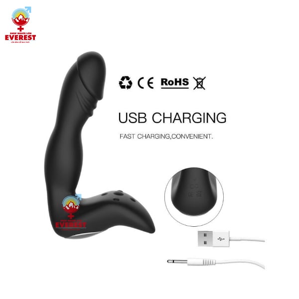  Máy rung điểm G massage tuyến tiền liệt 10 chế độ sạc USB 