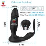  Máy rung hậu môn điều khiển từ xa bằng remote và app điện thoại 