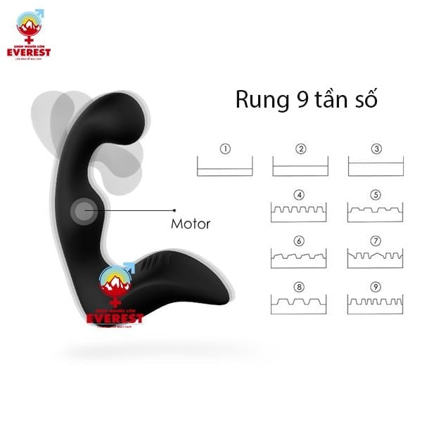  Máy rung hậu môn kích thích tuyến tiền liệt điều khiển remote 