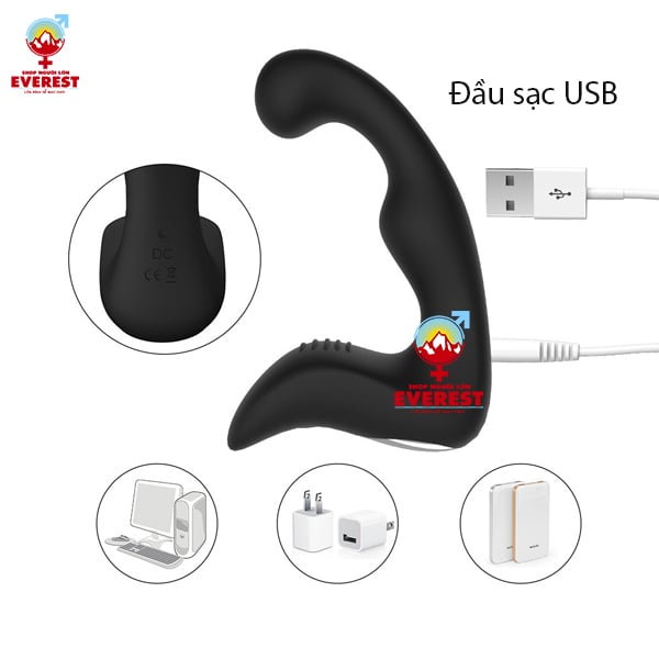  Máy rung hậu môn kích thích tuyến tiền liệt điều khiển remote 