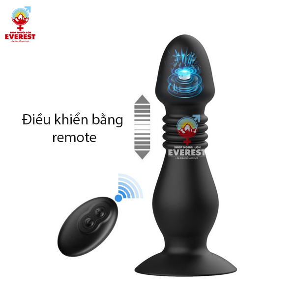  Máy rung hậu môn rung thụt đa tầng số điều khiển từ xa remote 