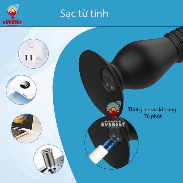  Máy rung hậu môn rung thụt đa tầng số điều khiển từ xa remote 