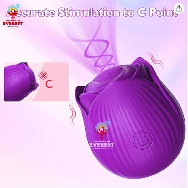  Máy rung hoa hồng rung massage 10 chế độ siêu mạnh cực êm ái 