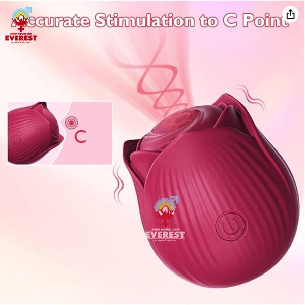  Máy rung hoa hồng rung massage 10 chế độ siêu mạnh cực êm ái 