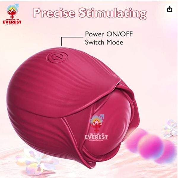  Máy rung hoa hồng rung massage 10 chế độ siêu mạnh cực êm ái 