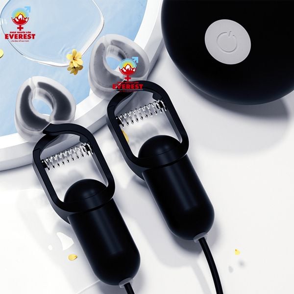  Máy rung kẹp đầu ti vú rung 20 tần số pin USB siêu kích thích 
