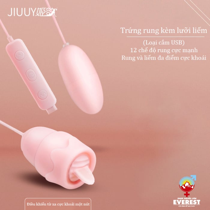  Trứng rung 3 đầu lưỡi liếm âm đạo rung 12 chế độ sạc USB 
