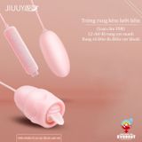  Trứng rung 3 đầu lưỡi liếm âm đạo rung 12 chế độ sạc USB 