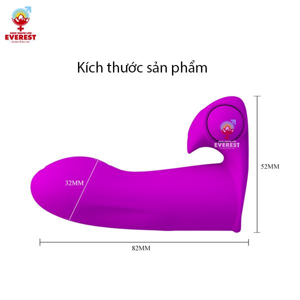  Máy rung ngón tay kích thích điểm G cho nữ Pretty Love Adonis 