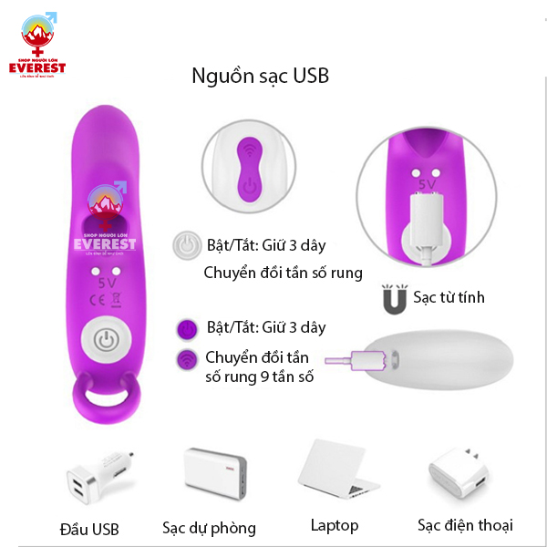 Máy rung ngón tay kích thích điểm G điều khiển từ xa bằng remote 