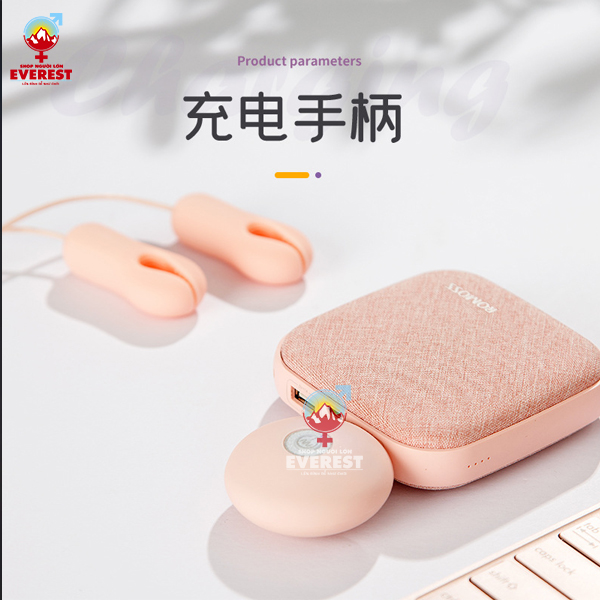  Máy rung núm vú kẹp đầu ti pin sạc USB giá rẻ 10 chế độ rung 