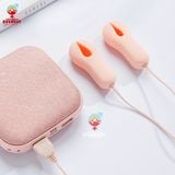  Máy rung núm vú kẹp đầu ti pin sạc USB giá rẻ 10 chế độ rung 