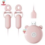  Máy rung núm vú kẹp đầu ti pin sạc USB giá rẻ siêu kích thích 