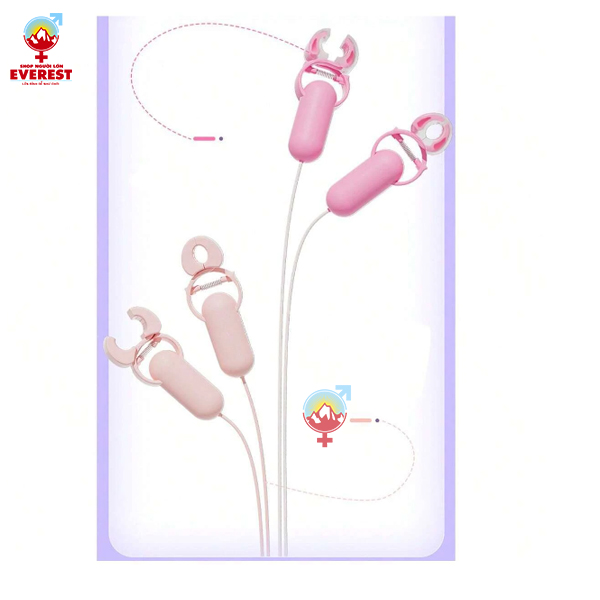  Máy rung núm vú kẹp đầu ti pin sạc USB giá rẻ siêu kích thích 