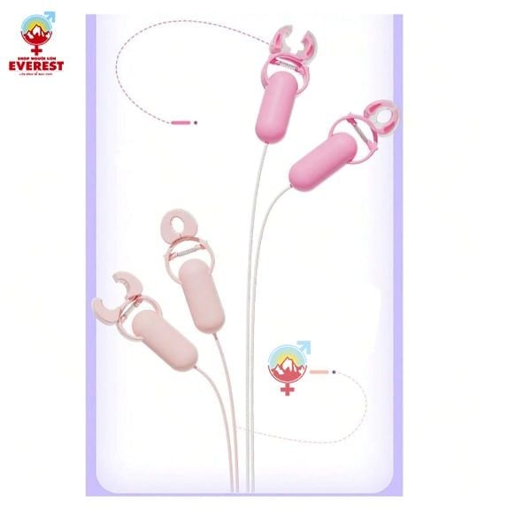  Máy rung núm vú kẹp đầu ti pin sạc USB giá rẻ siêu kích thích 