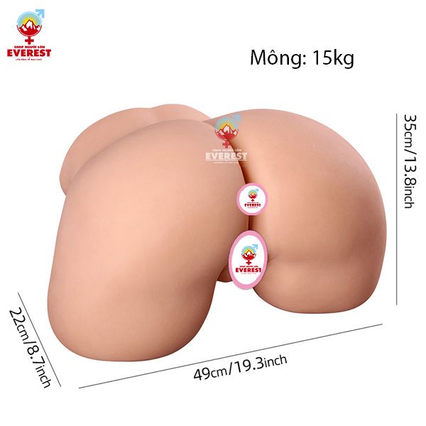  Mông giả nguyên khối silicon 15kg âm đạo múp đẹp y như thật 