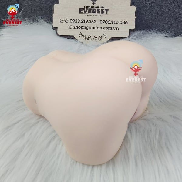  Mông giả nguyên khối silicon tỏa nhiệt 42 độ âm đạo hồng hào 2kg 