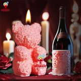  Nến thơm nhiệt độ thấp BDSM hình gấu kích thích mạnh bạo 