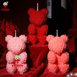  Nến thơm nhiệt độ thấp BDSM hình gấu kích thích mạnh bạo 