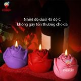  Nến thơm nhiệt độ thấp BDSM hình hoa hồng kích thích mạnh bạo 