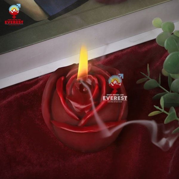  Nến thơm nhiệt độ thấp BDSM hình hoa hồng kích thích mạnh bạo 