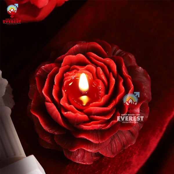  Nến thơm nhiệt độ thấp BDSM hình hoa mẫu đơn kích thích mạnh bạo 