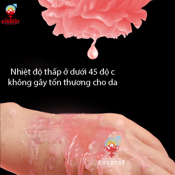  Nến thơm nhiệt độ thấp BDSM hình hoa mẫu đơn kích thích mạnh bạo 