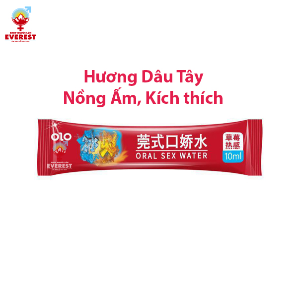  Nước Ngậm vệ sinh miệng Oral sex Water Cool & Hot hộp 12 gói 