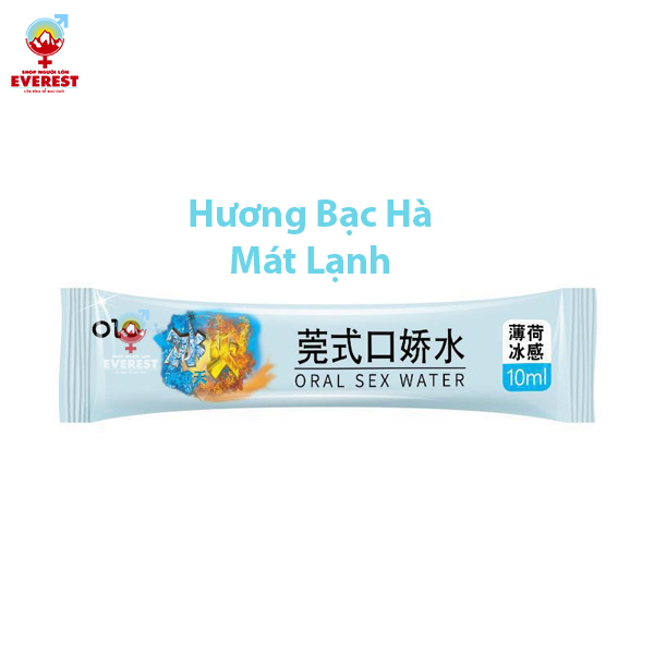  Nước Ngậm vệ sinh miệng Oral sex Water Cool & Hot hộp 12 gói 