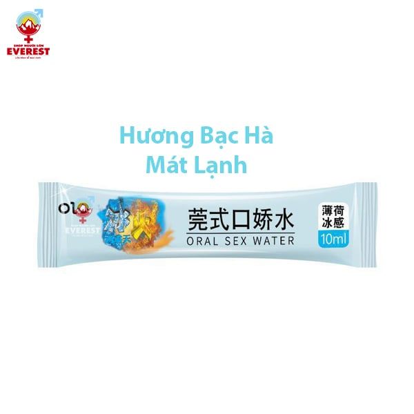  Nước Ngậm vệ sinh miệng Oral sex Water Cool & Hot hộp 12 gói 