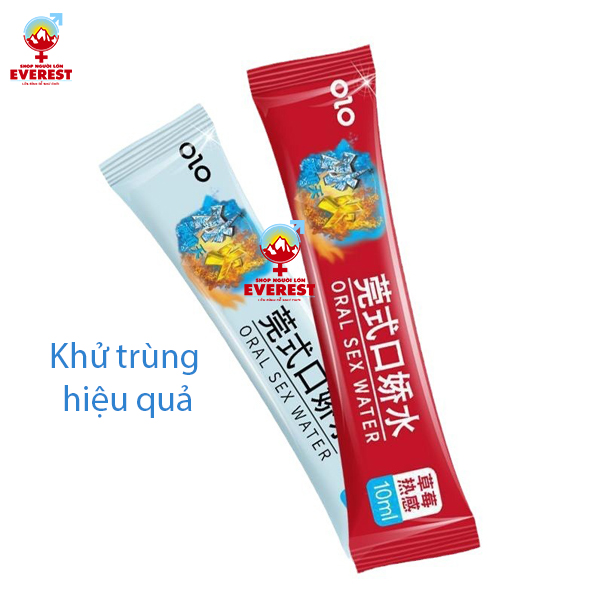  Nước Ngậm vệ sinh miệng Oral sex Water Cool & Hot hộp 12 gói 