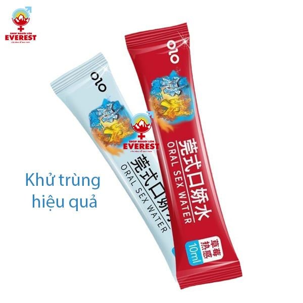  Nước Ngậm vệ sinh miệng Oral sex Water Cool & Hot hộp 12 gói 
