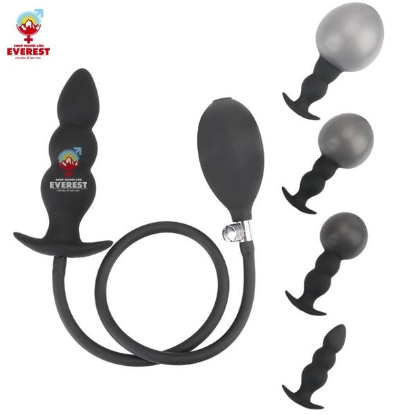  Phích cắm hậu môn bơm hơi 3 nấc giá rẻ kích thích điểm G 