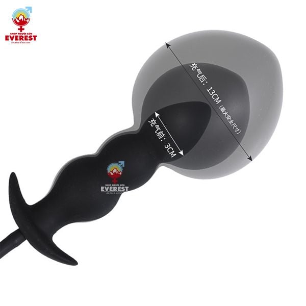  Phích cắm hậu môn bơm hơi 3 nấc giá rẻ kích thích điểm G 