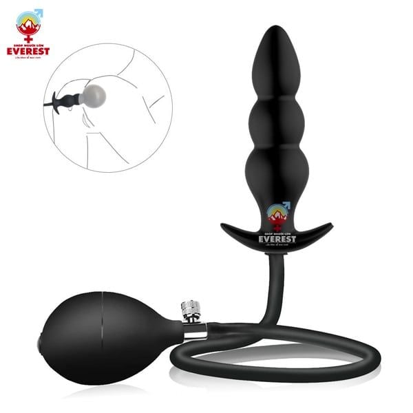  Phích cắm hậu môn bơm hơi 3 nấc giá rẻ kích thích điểm G 
