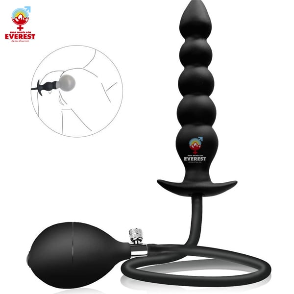  Phích cắm hậu môn bơm hơi 5 nấc giá rẻ kích thích điểm G 