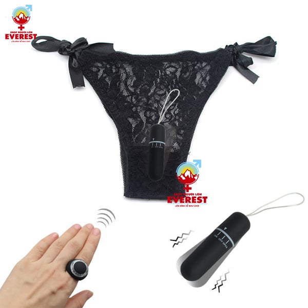  Quần lót chip rung điều khiển từ xa massage bím bằng nhẫn 