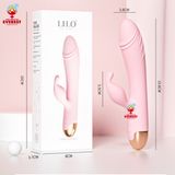  Que rung tình yêu đầu dương vật kèm đầu rung 10 tần số Lilo 