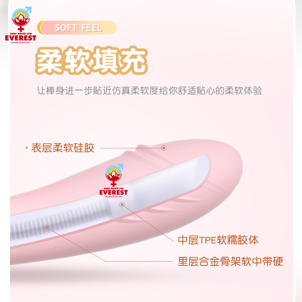  Que rung tình yêu đầu dương vật kèm đầu rung 10 tần số Lilo 