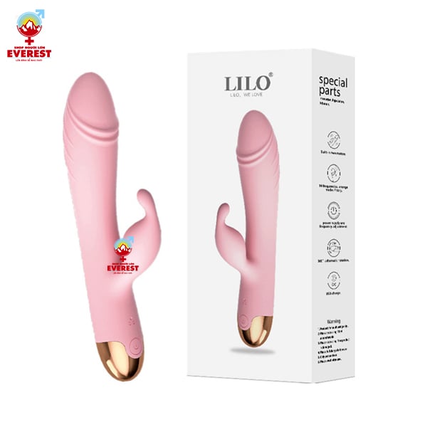  Que rung tình yêu đầu dương vật kèm đầu rung 10 tần số Lilo 