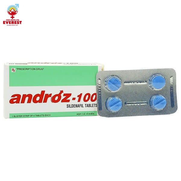  Thuốc tăng cường sinh lý hỗ trợ chống xuất tinh sớm cho nam Androz-100 