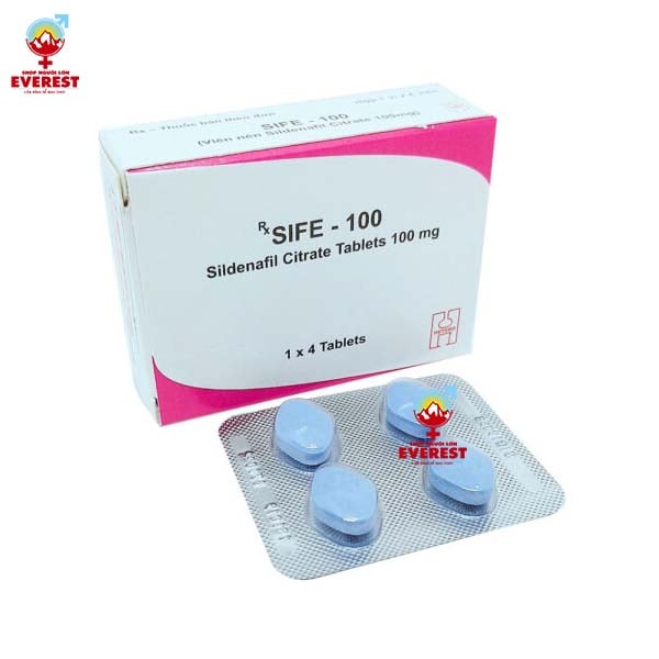  Thuốc tăng cường sinh lý nam SIFE 100mg hộp 4 viên chính hãng 