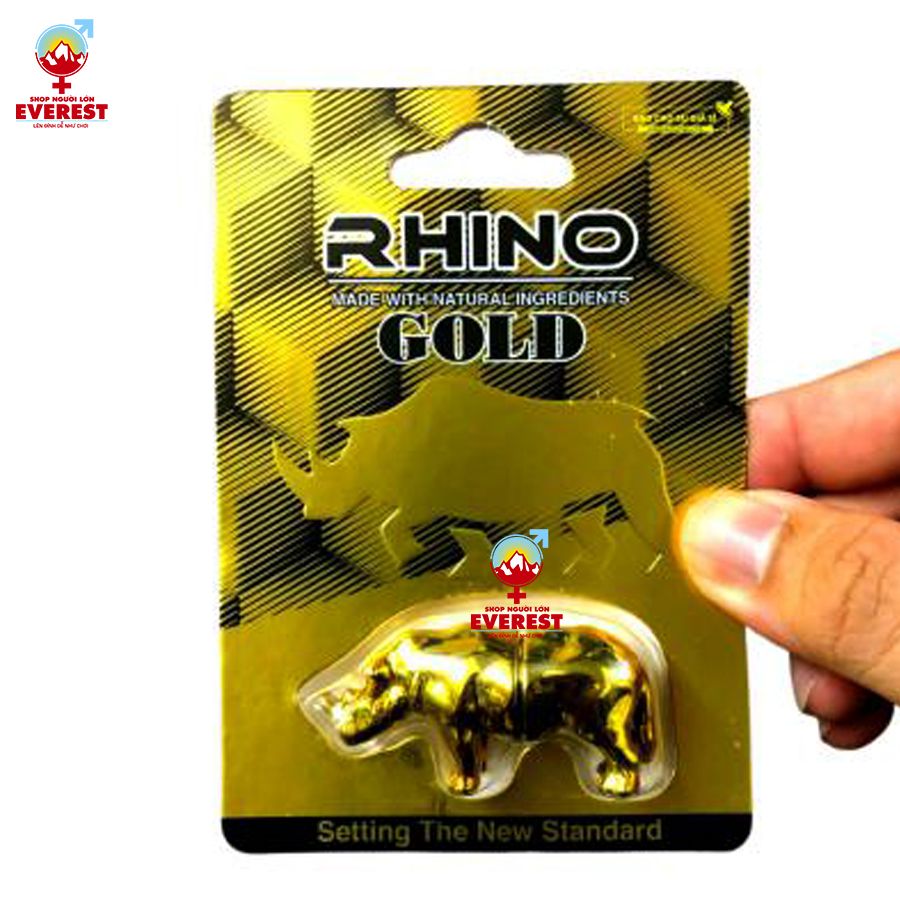  Thuốc thảo dược cường dương cho nam Rhino Gold USA cao cấp 
