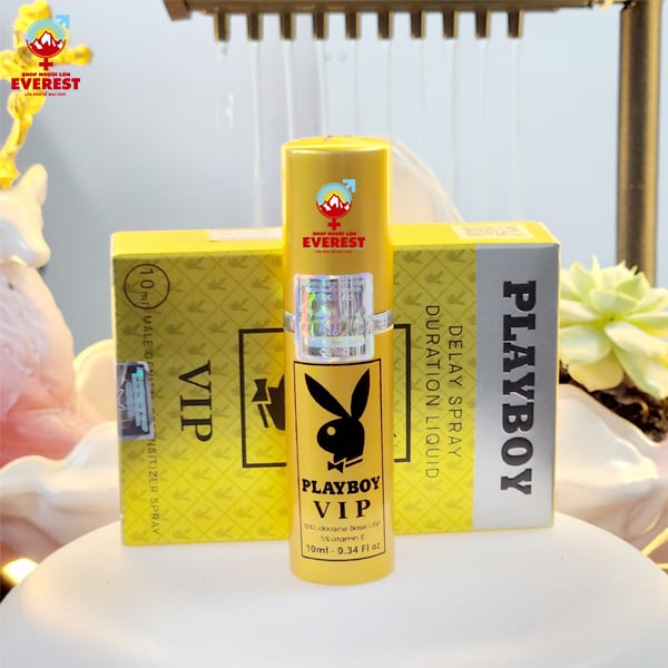  Thuốc xịt chống xuất tinh sớm Play Boy Vàng Vip chai 10ml 