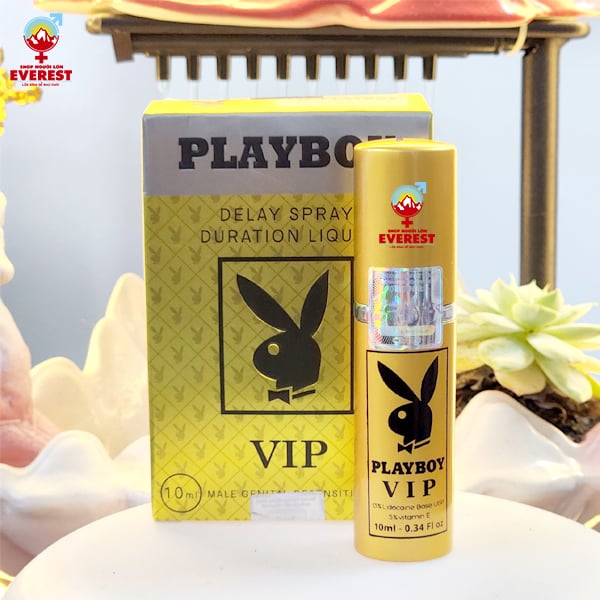  Thuốc xịt chống xuất tinh sớm Play Boy Vàng Vip chai 10ml 