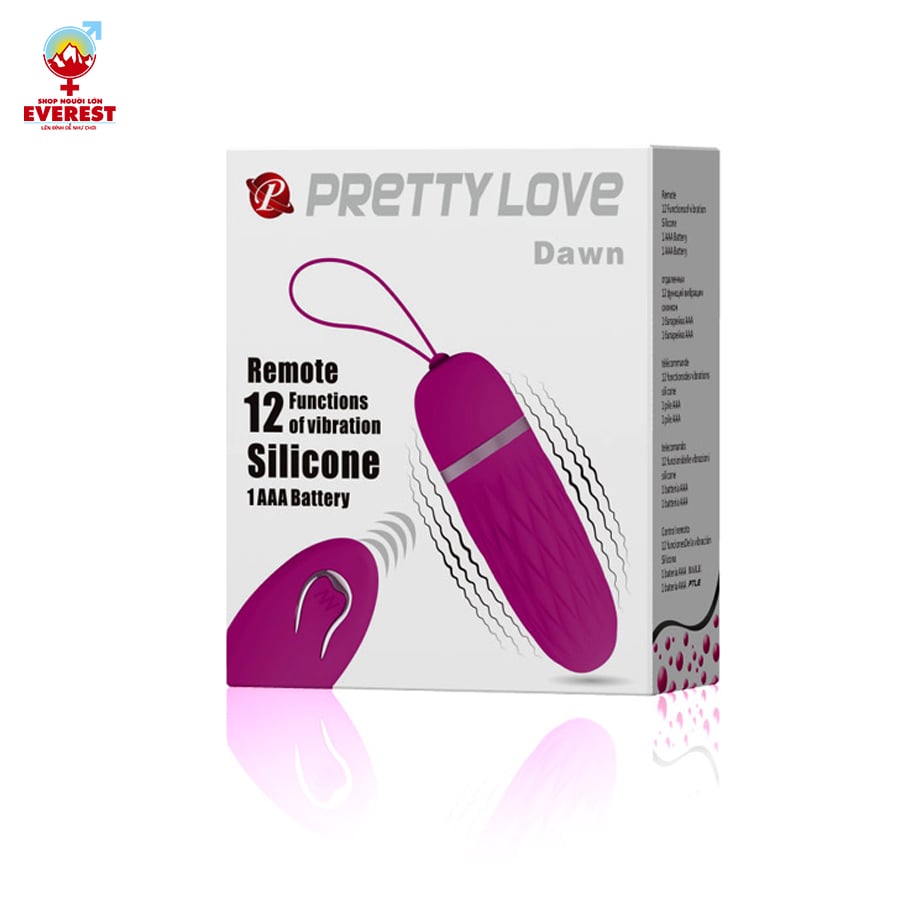  Trứng rung điều khiển từ xa 12 chế độ Pretty Love Dawn 